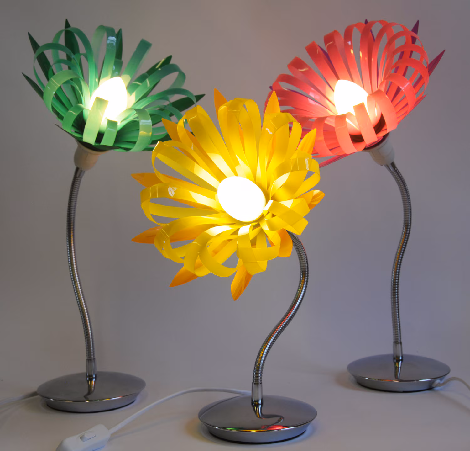 Upcycled Plastic Lamp